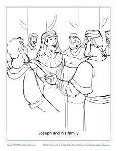 joseph coloring pages joseph forgives  brothers coloring page