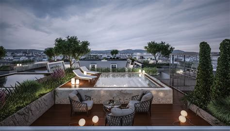 rooftop terrace  behance material