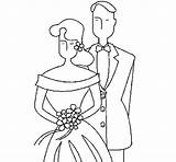 Sposi Esposa Mujer Marido Acolore sketch template