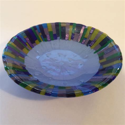 blue mosaic acorn glass beautifully crafted glass