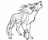 Wolf Coloring Howling Pages Printable Getcolorings Color sketch template