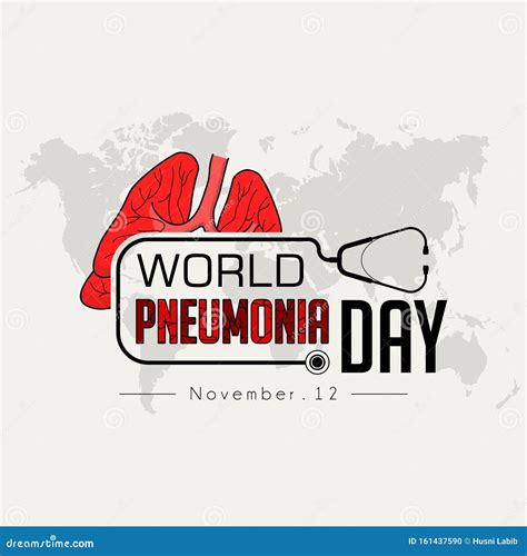 werelddag van de pneumonie vector illustratie illustration  internationaal
