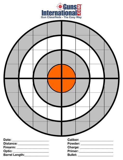 gunsinternationalcom printable  targets  targets