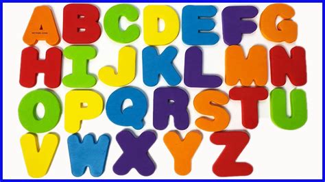 abc song alphabets  foam letters youtube
