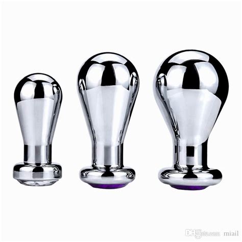 Metal Anal Toys Smooth Touch Butt Plug Aluminium Alloy