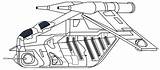 Gunship Trooper Clone sketch template