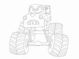 Mater Coloring Monster Truck Cars Tales Tall Print Kids sketch template