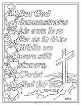 Romans Coloring Kids Pages Bible Scripture Crafts Verse Sunday School Template Choose Board People sketch template