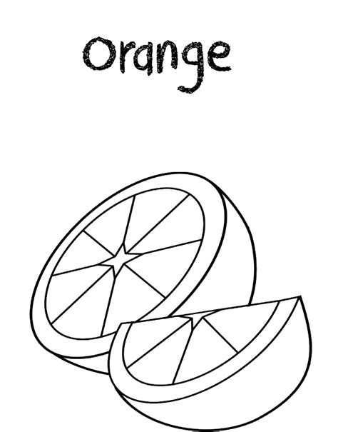 orange color sheet orange coloring pages orange coloring page preschool