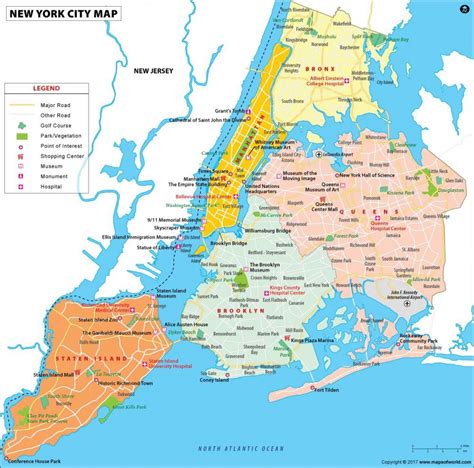 york boroughs map map  nyc  boroughs  york usa