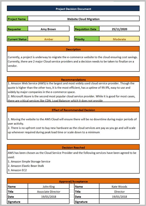 project management templates