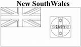 Wales South Flag Coloring State Pages Territories Flags States 14kb 379px sketch template