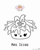 Num Noms Coloring Pages Icing Mrs Printable Series Color Cute Kids Print sketch template
