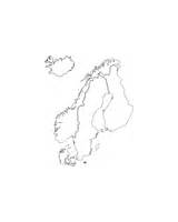 Scandinavia Blank Map Clker Clip Small sketch template