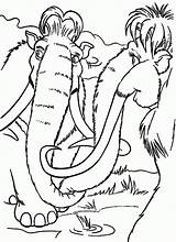 Ice Age Coloring Pages Manny Color House Mammoth Template Popular Colouring Woolly sketch template