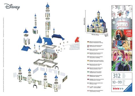 disney princess castle 3d puzzle buildings 3d puzzles products