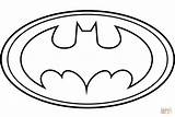 Batman Coloring Logo Printable Pages Print Clip Clipart Supercoloring sketch template