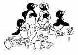 Coloring Pingu Pages Popular sketch template