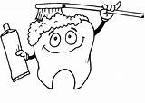 Dientes Cepillarse Tooth Teeth Dentist Brush Brushing Hygiene sketch template