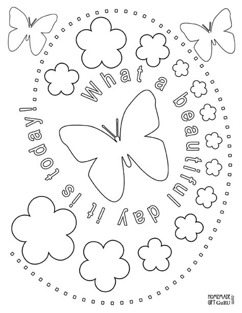 butterfly  flower coloring page