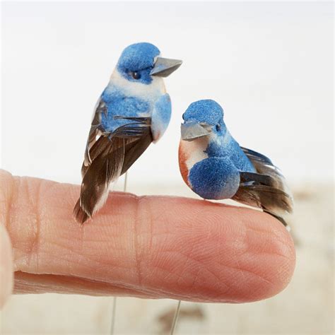 miniature blue mushroom birds birds butterflies basic craft supplies craft supplies