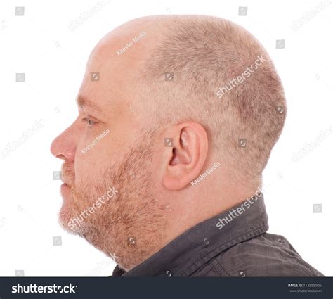 side view adult mans head  stock photo  shutterstock