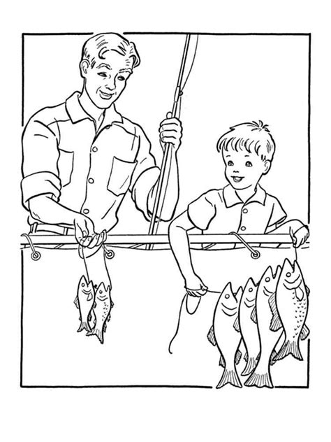 fisherman coloring pages