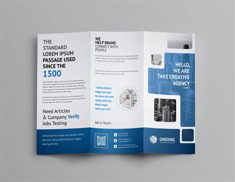 word template  trifold brochure