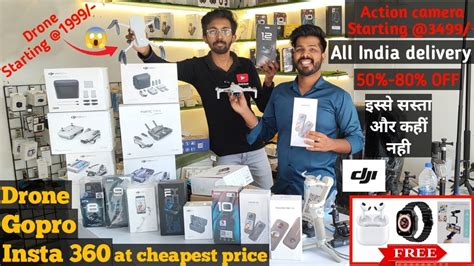 cheapest drone gopro insta  gimbal  mumbai drone   action camera