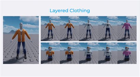 layered clothing  coming  roblox avatars pro game guides