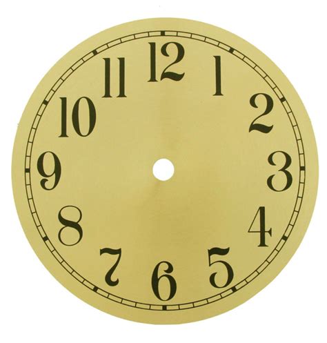 gold metal clock dial ronell clock