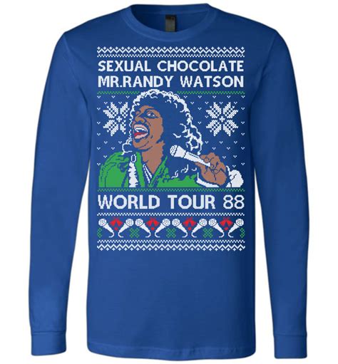 Randy Watson Coming To America Ugly Christmas Long Sleeve
