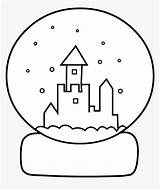 Snow Coloring Globes Kindpng Jing Origamiami Pngkey Coloringhome sketch template