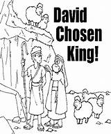 Samuel Anointed Chosen Prek Niños Sermon Lesson Biblia sketch template