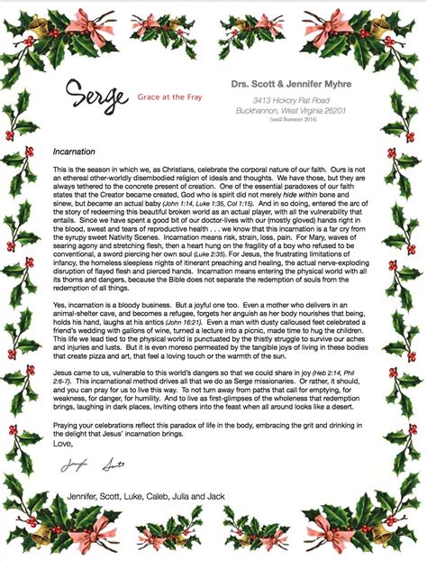 merry christmas letter template