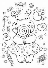 Coloring Cute Pages Kids Printables Hippo Print Cuties Bojanke Animal Bonton Printable Sheets Easy Color Tv Unicorn Preschool Goodness Online sketch template
