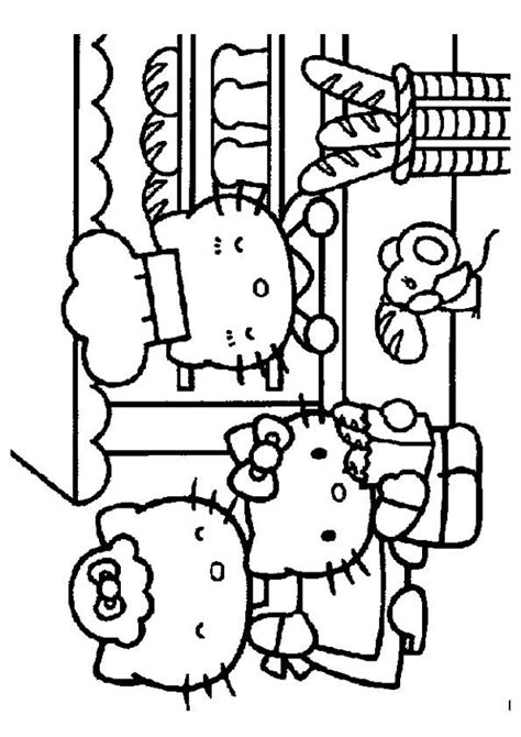 print coloring image momjunction  kitty colouring pages