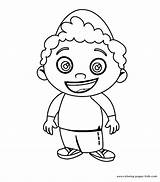 Coloring Cartoon Boy Pages Little Color Kids Einsteins Drawing Character Characters Printable Kid Sheets Print Book Getdrawings Found sketch template