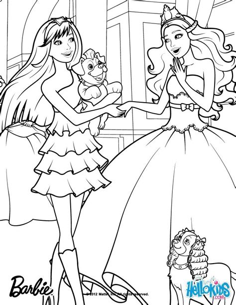 coloring pages  barbie princess   popstar coloring pages