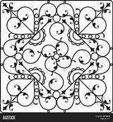 Wrought Iron Fire sketch template