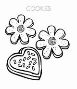 Cookie Coloring Pages sketch template
