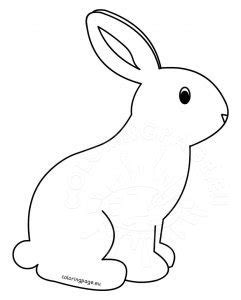printable rabbit coloring pages  kids coloring page