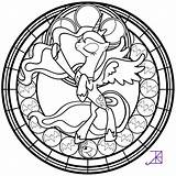 Coloring Pages Luna Pony Little Mlp Princess Glass Custom Stained Colouring Mandala Geeksvgs Printable Getcolorings Color Equestria Moth Print Drawing sketch template