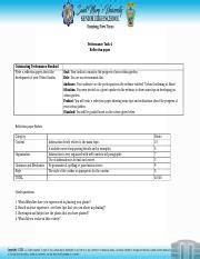 reflection paperdocx performance task  reflection paper