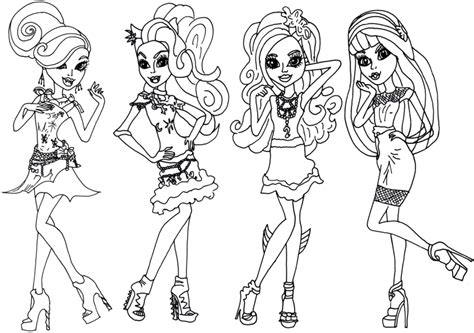 printable monster high coloring pages monster high coloring page black carpet frights