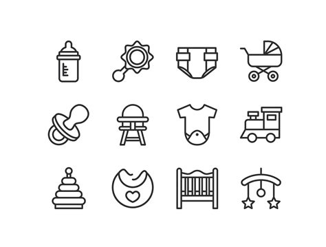 baby icons ai sketch