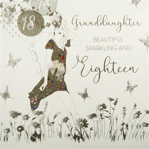 granddaughter beautiful sparkling eighteen large handmade birthday