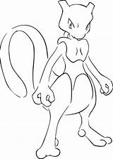 Mewtwo Pokemon Coloriages sketch template