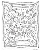 Aboriginal Mosaic Mosaics Pattern sketch template