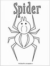 Bug Spider Eek sketch template
